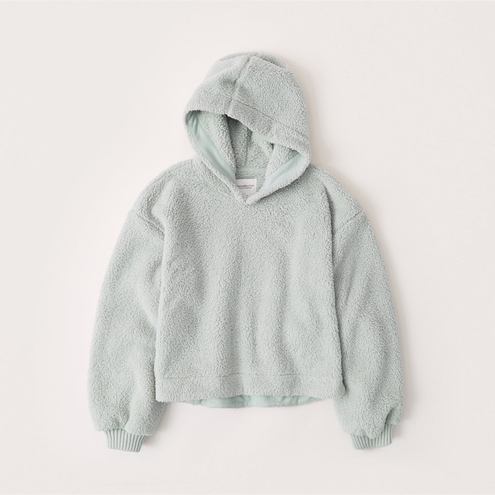 sherpa fleece sweatshirt