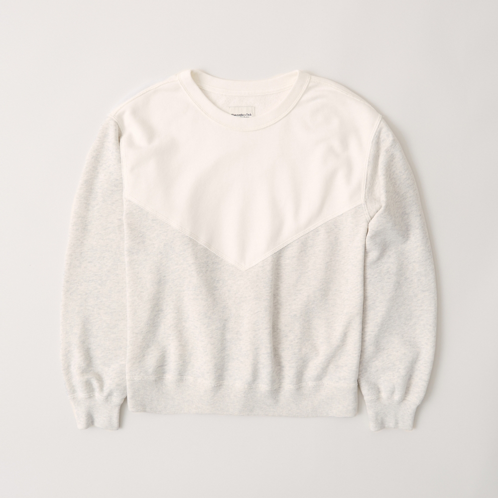 colorblock crewneck sweatshirt