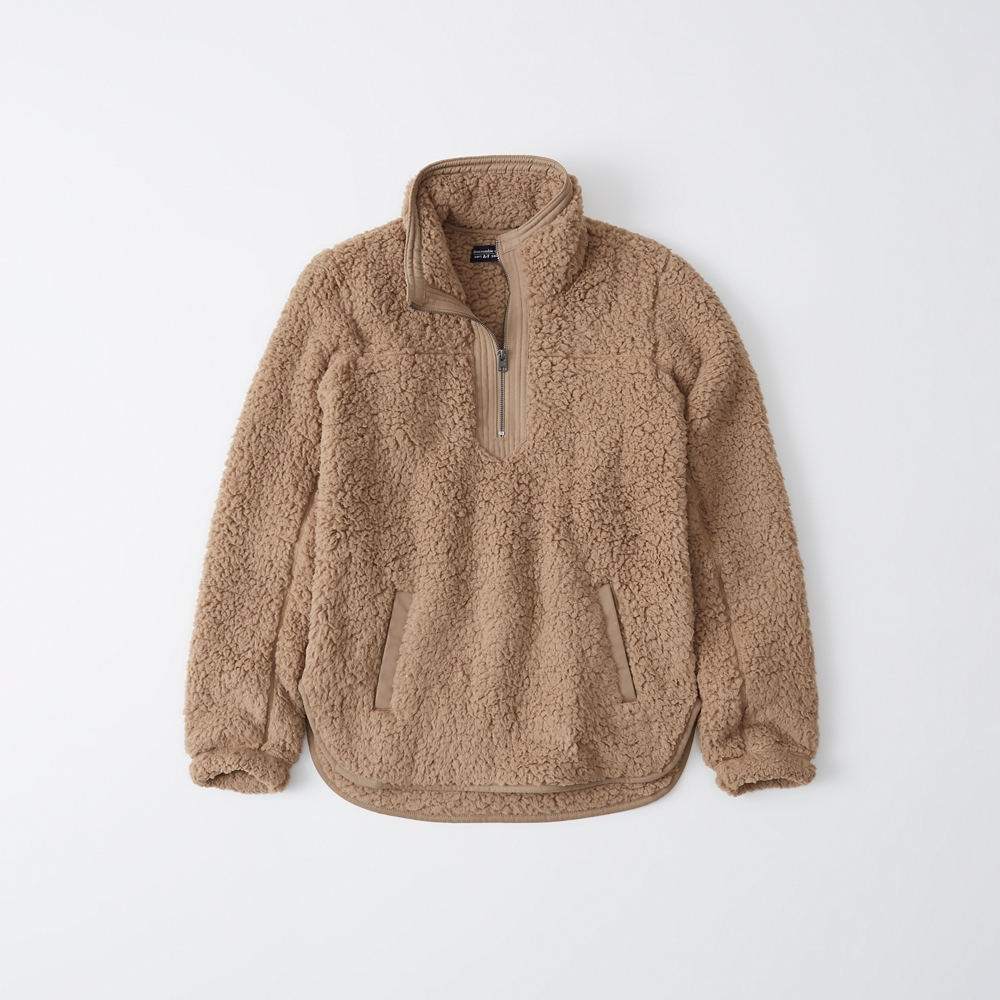 abercrombie sherpa sweatshirt