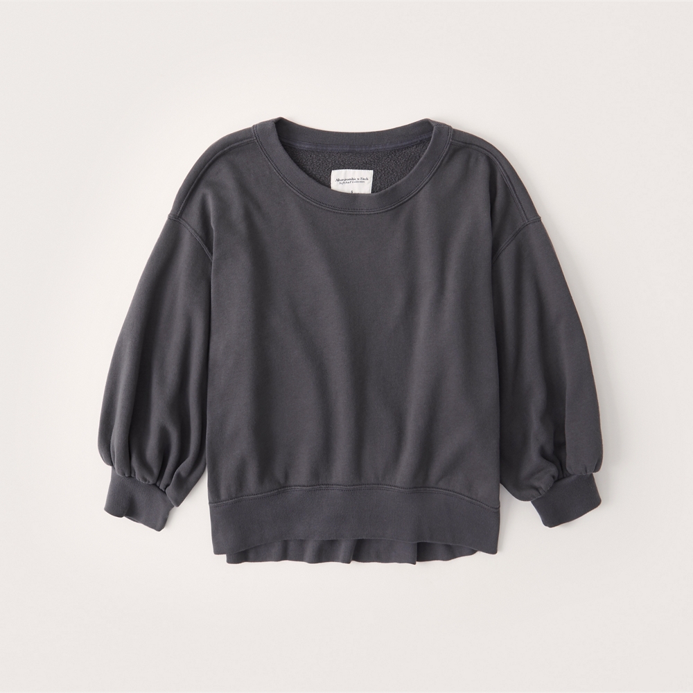 soft a&f crew sweatshirt