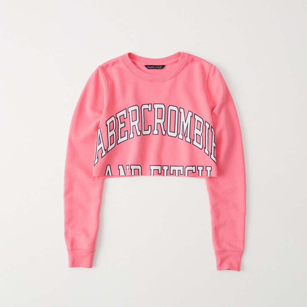 abercrombie pink sweatshirt