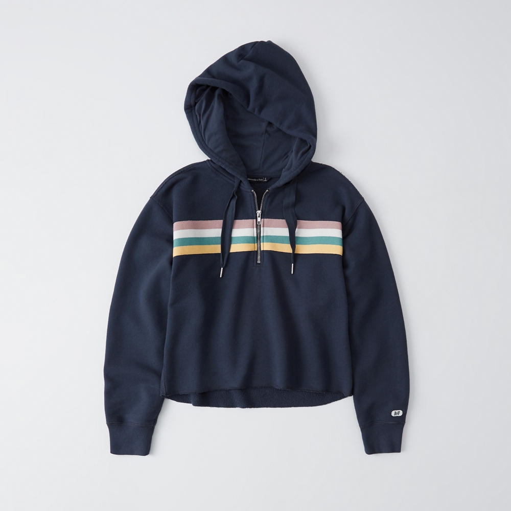 half zip hoodie womens
