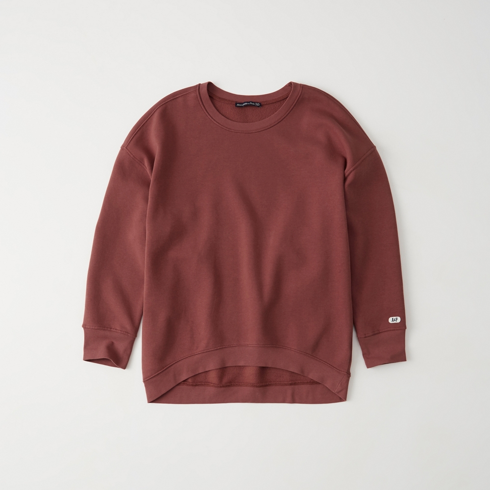 soft a&f crew sweatshirt