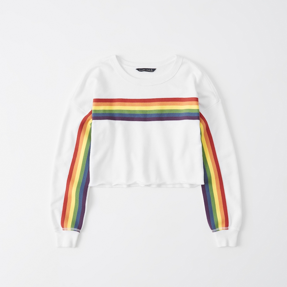 abercrombie rainbow sweatshirt