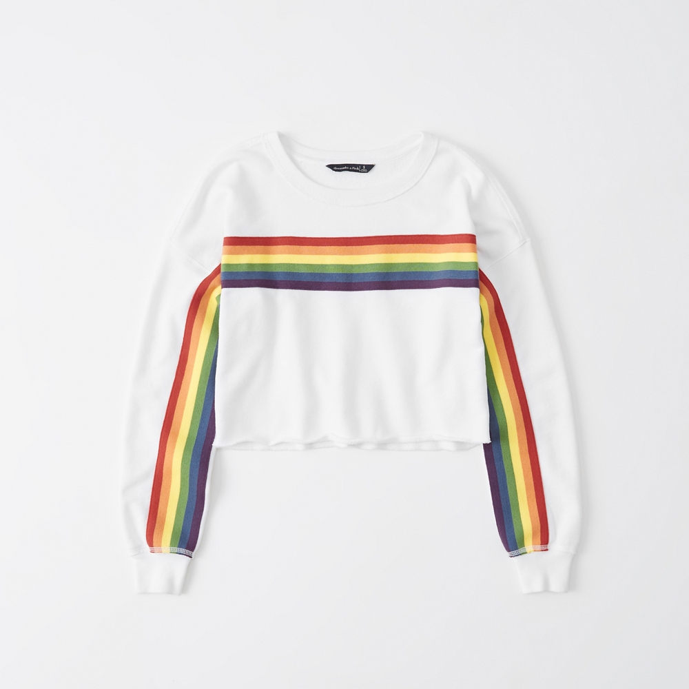 abercrombie and fitch rainbow hoodie