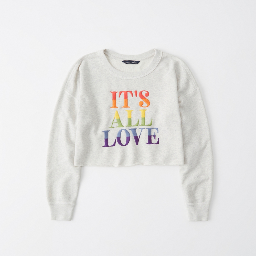 abercrombie and fitch rainbow sweatshirt