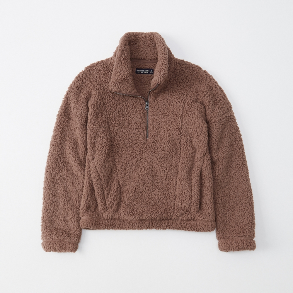 sherpa fleece sweatshirt