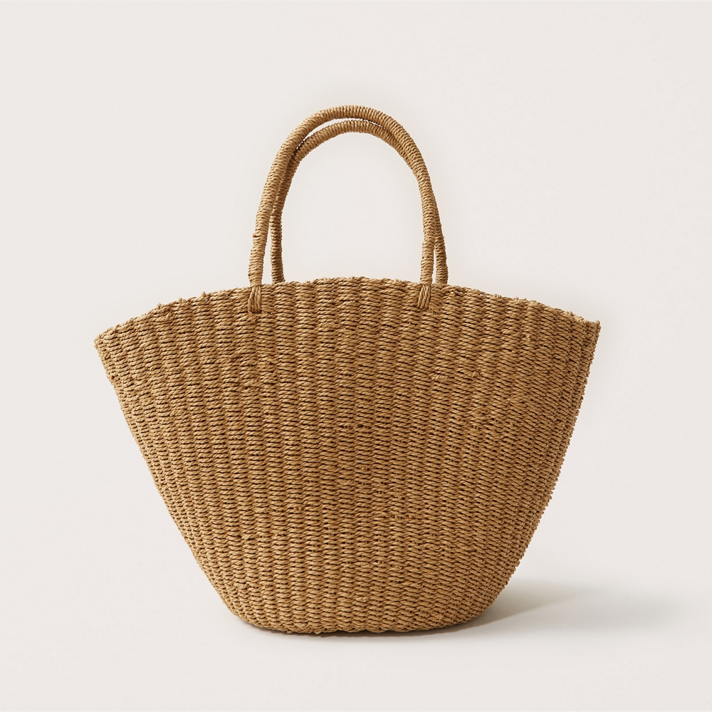 a&f straw tote bags