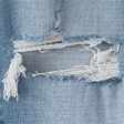 LIGHT RIPPED WASH WITH CHEWED HEM