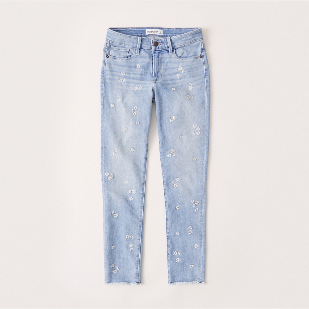 abercrombie embroidered jeans