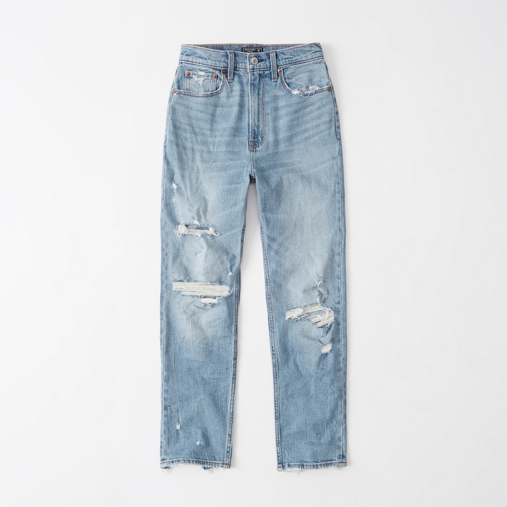 abercrombie ultra high rise mom jeans