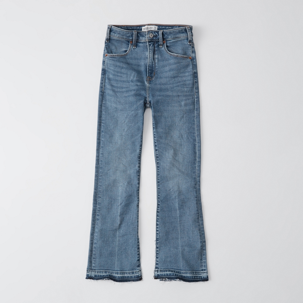 abercrombie ankle flare jeans
