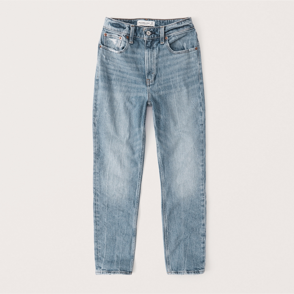 a&f curve love mom jeans