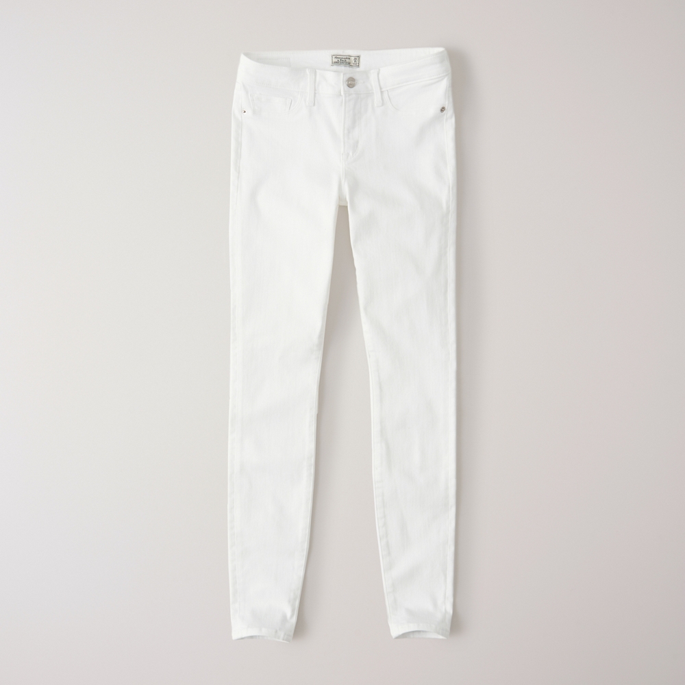 white jeans abercrombie