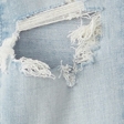 LIGHT RIPPED WASH WITH CHEWED HEM