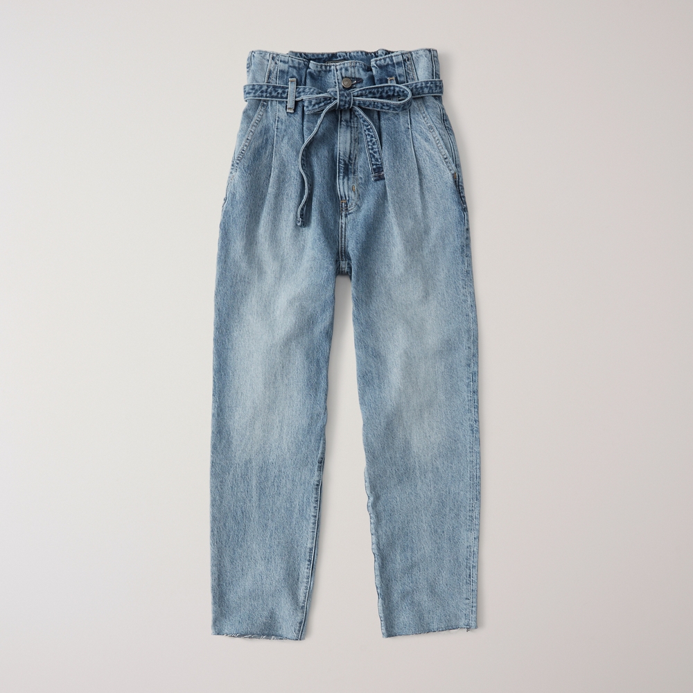 paperbag waist jeans abercrombie