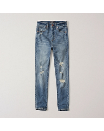 abercrombie ankle rise skinny super