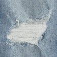 RIPPED MEDIUM WASH WITH LET DOWN HEM