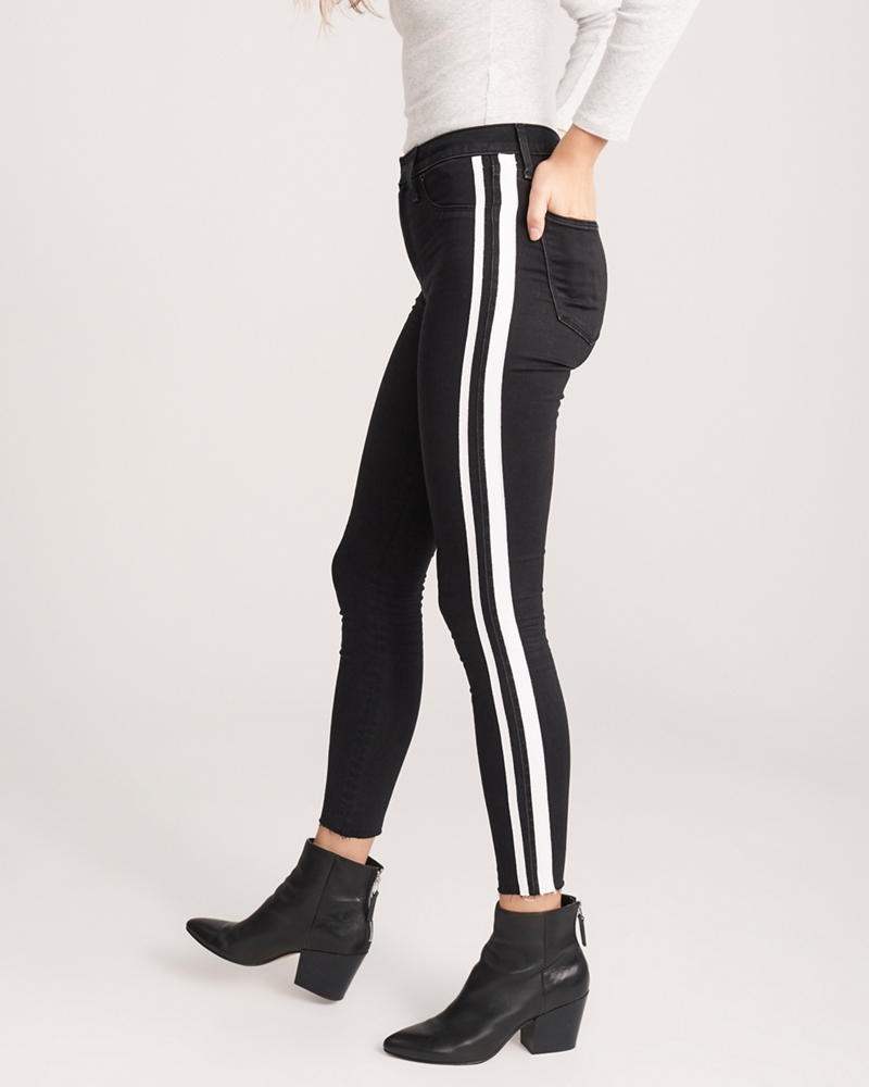 High Rise Ankle Jean Leggings