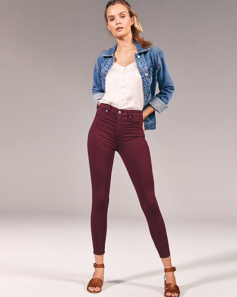 High Rise Ankle Jean Leggings