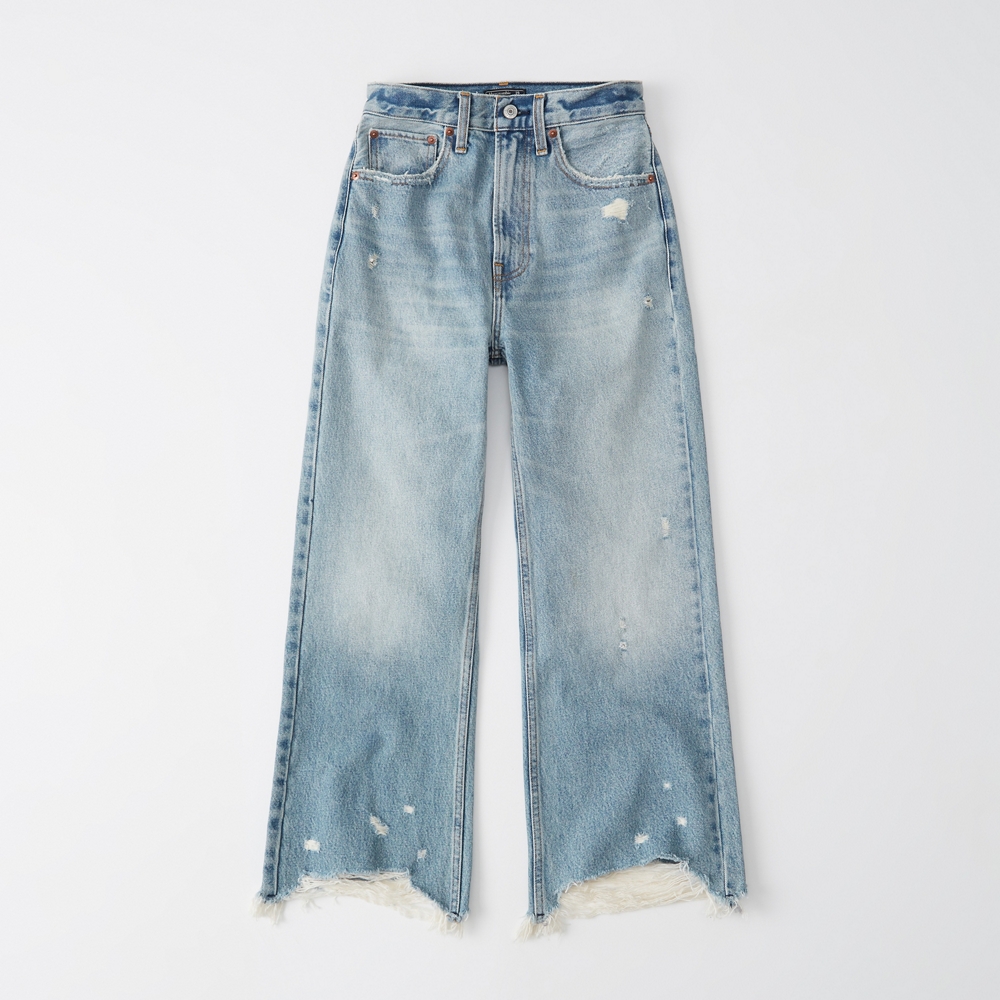 abercrombie cropped jeans