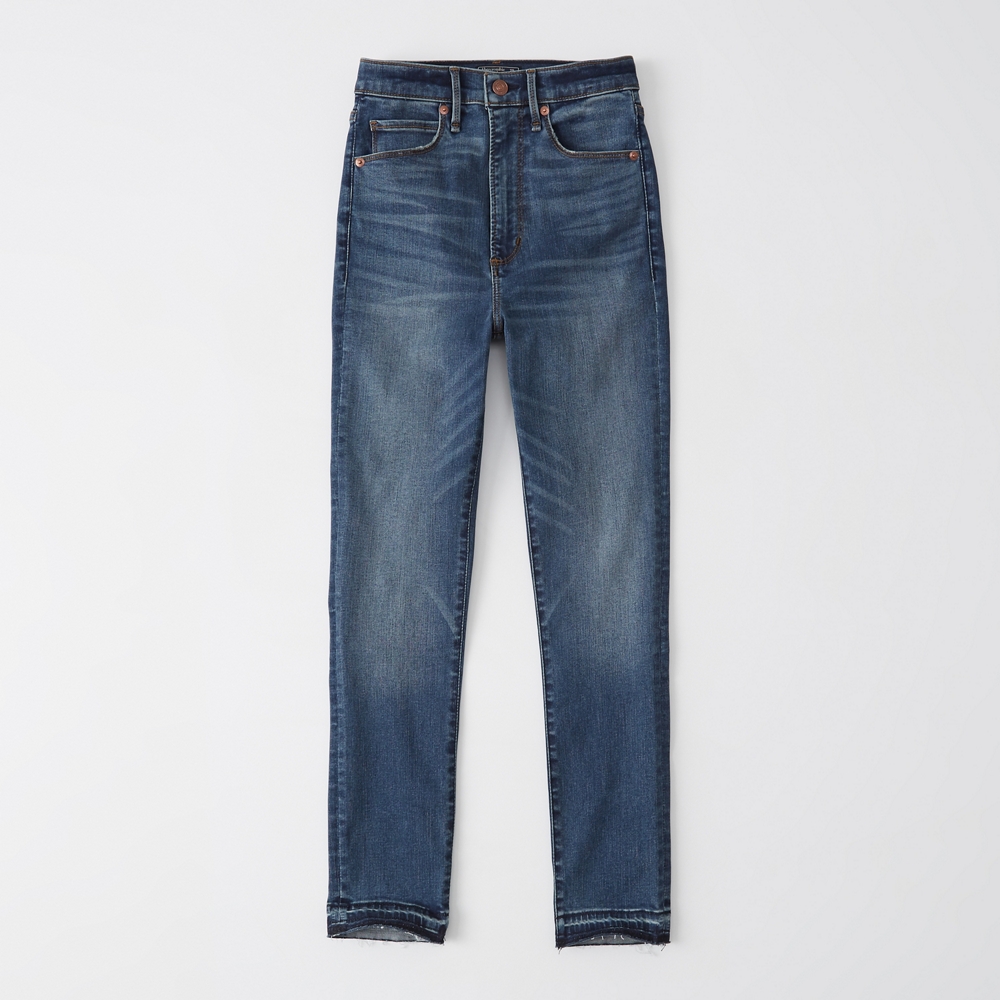 abercrombie high rise super skinny jeans