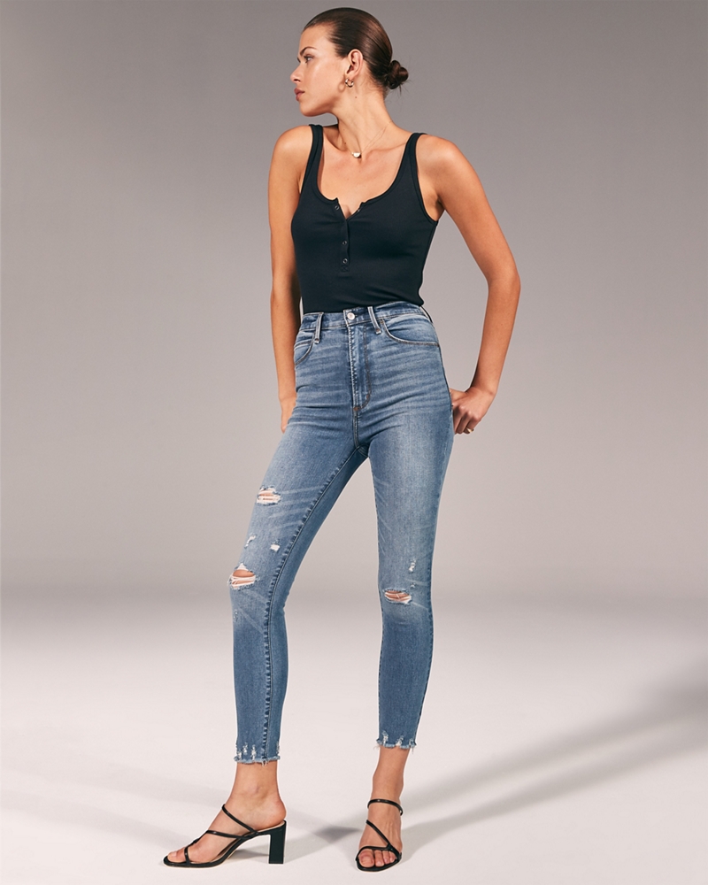 Ultra High Rise Super Skinny Ankle Jeans