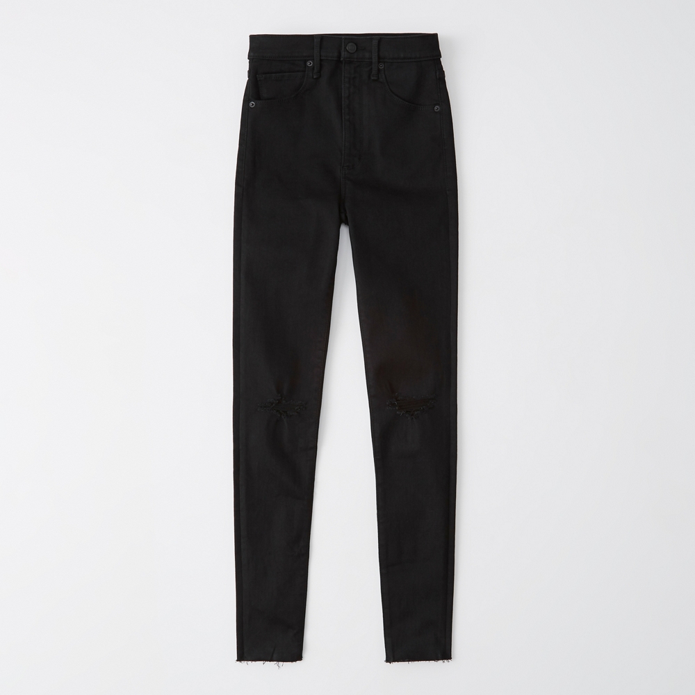 abercrombie and fitch black jeans