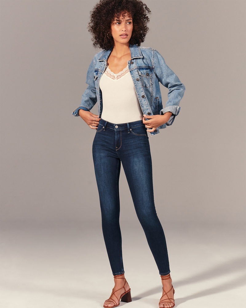 Mid Rise Jean Leggings