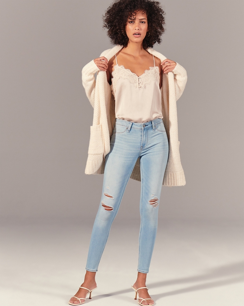 Mid Rise Jean Leggings