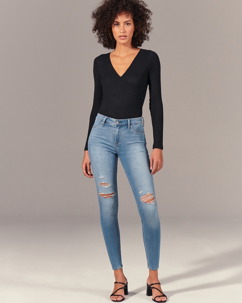 Mid Rise Jean Leggings