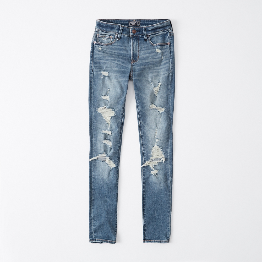 abercrombie and fitch harper ankle jeans