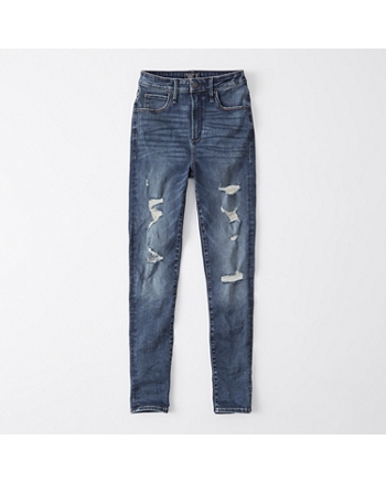 abercrombie high rise super skinny jeans