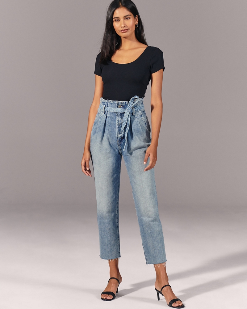 Ultra High Rise Paperbag Waist Jeans