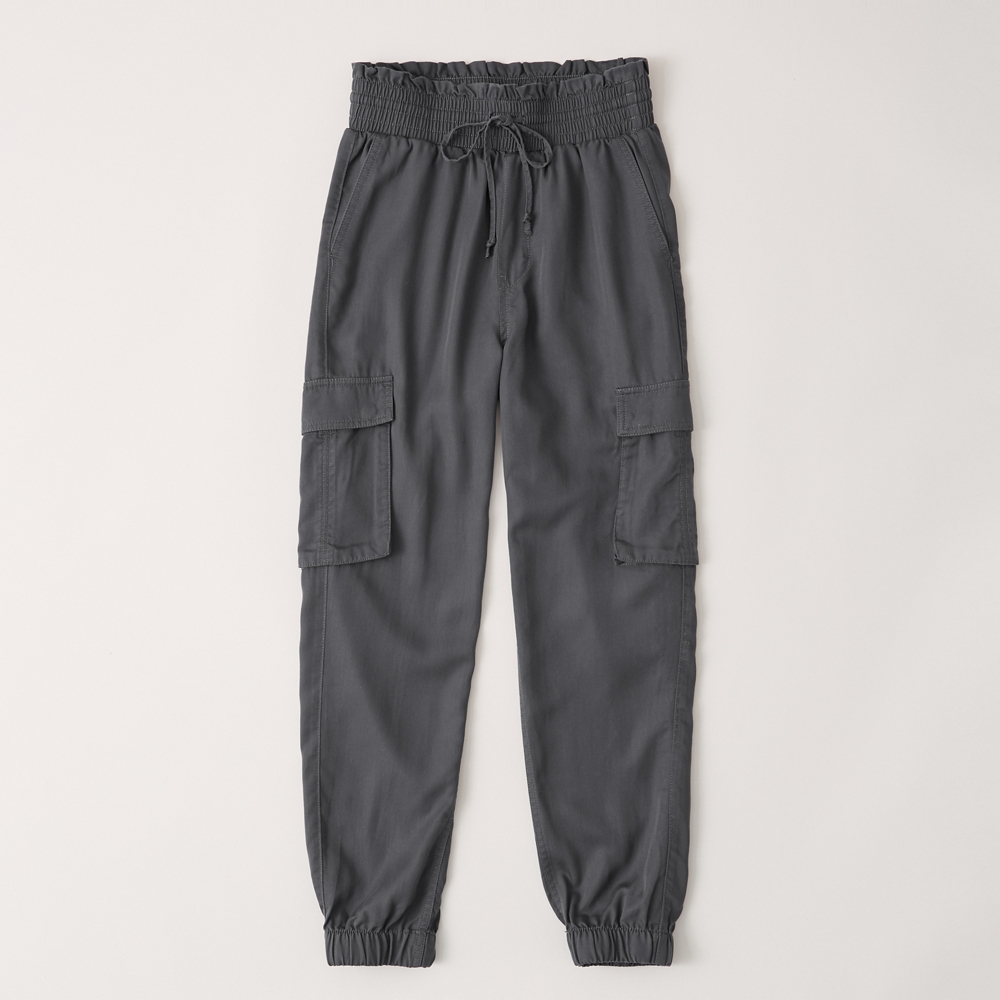 grey cargo joggers womens