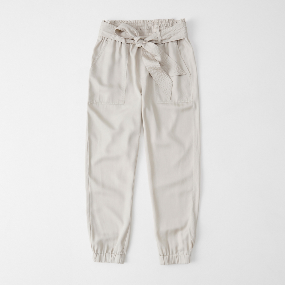 Womens Belted Drapey Joggers | Womens 