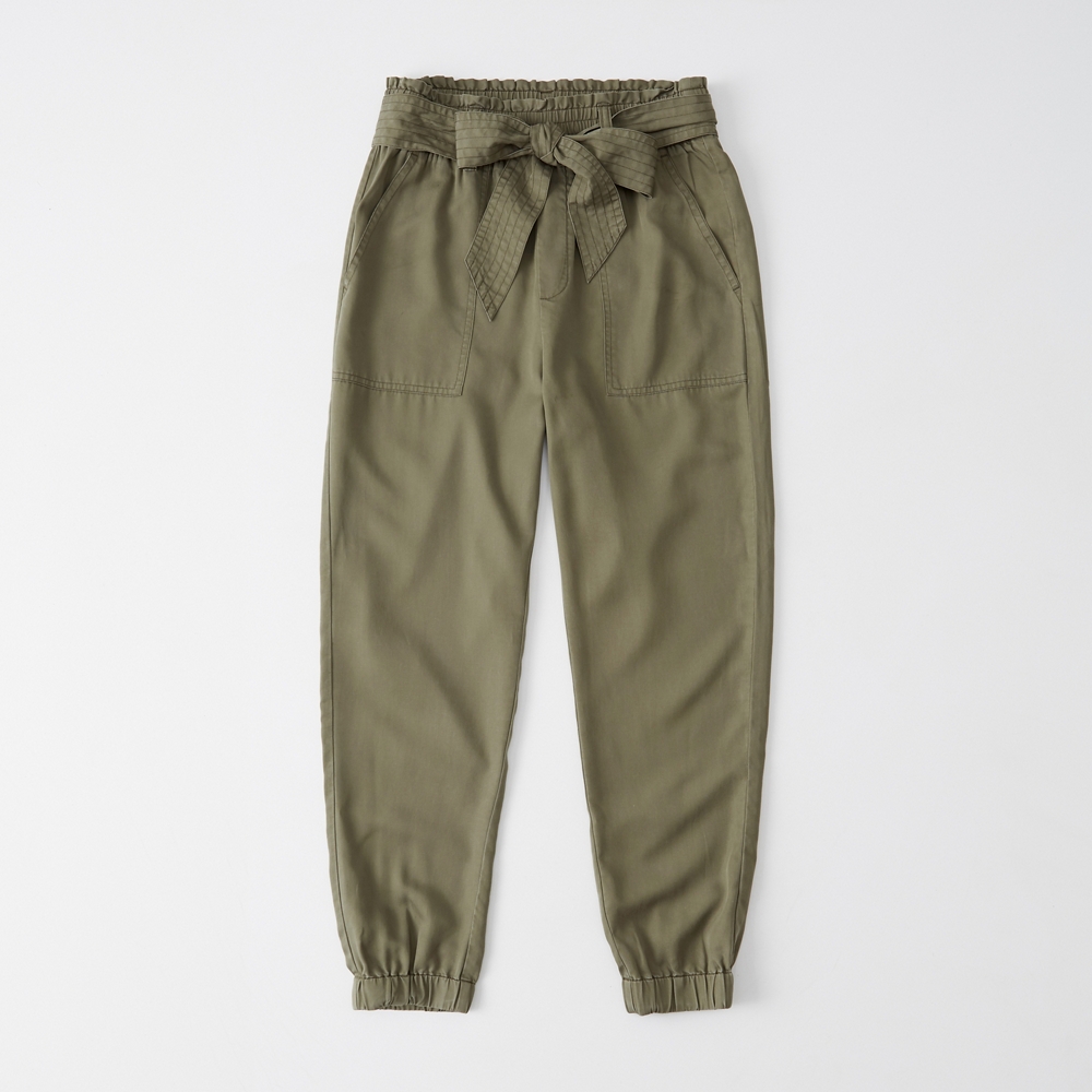 Womens Belted Drapey Joggers | Womens 