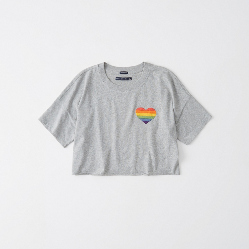 abercrombie rainbow heart shirt