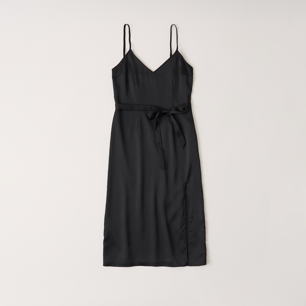 abercrombie midi slip dress