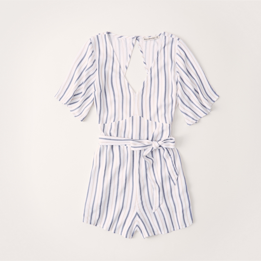 abercrombie white romper