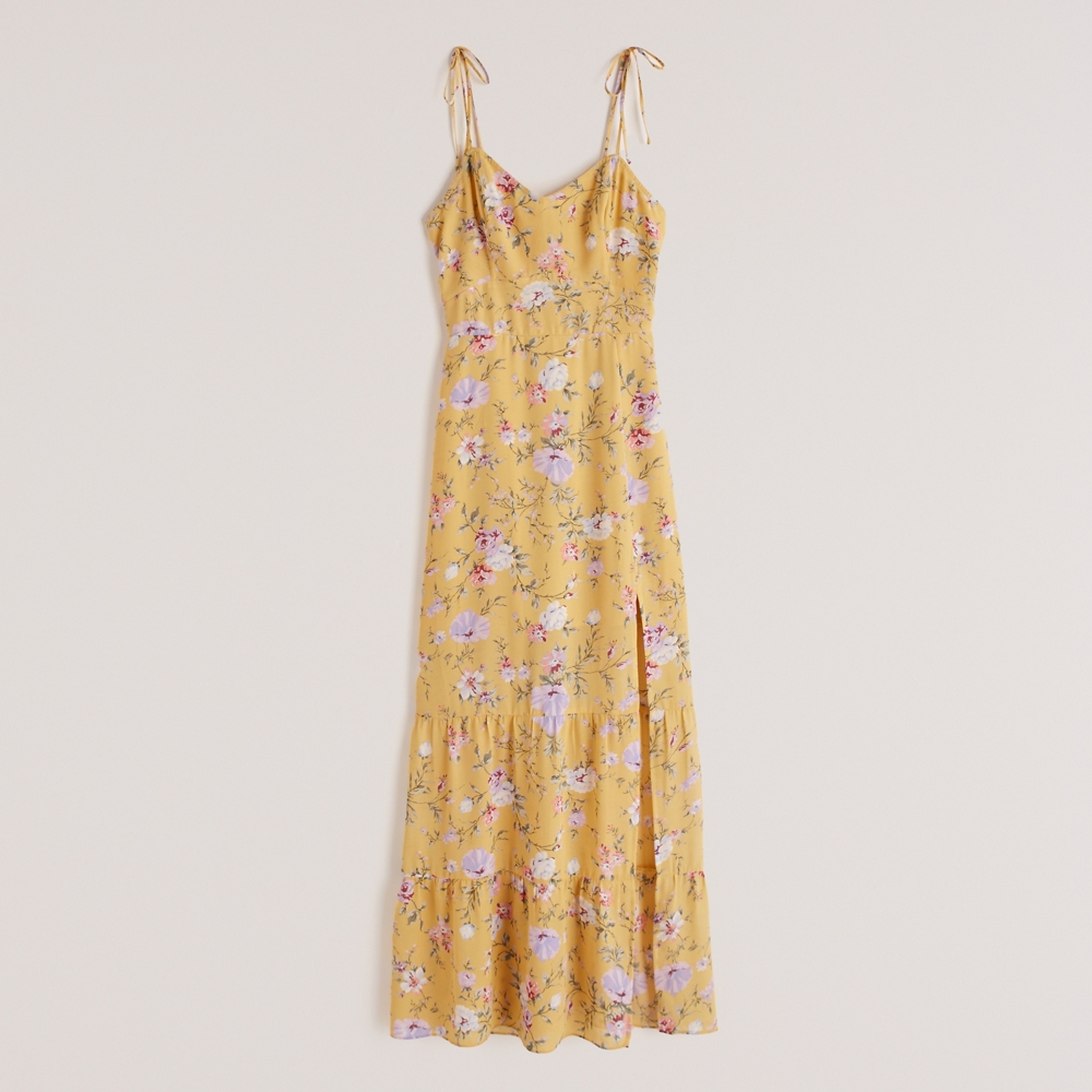 abercrombie and fitch yellow dress