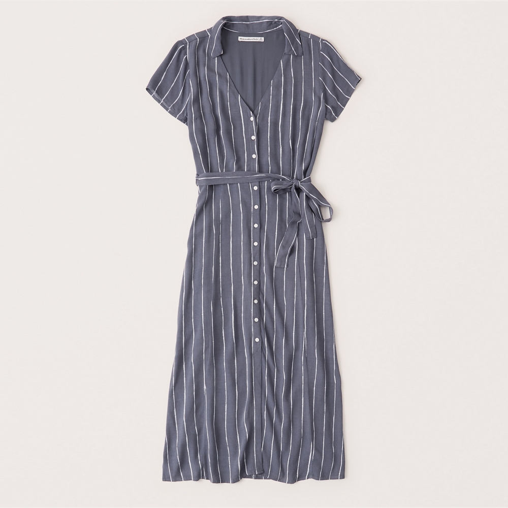 midi shirt dresses with sleeves