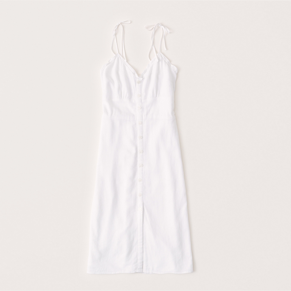 abercrombie button up midi dress