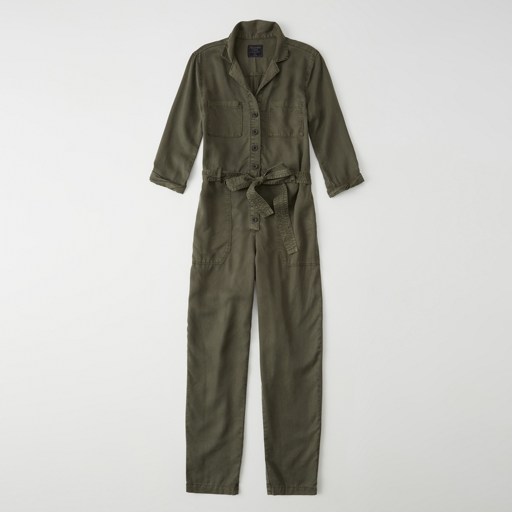 hollister utility jumpsuit