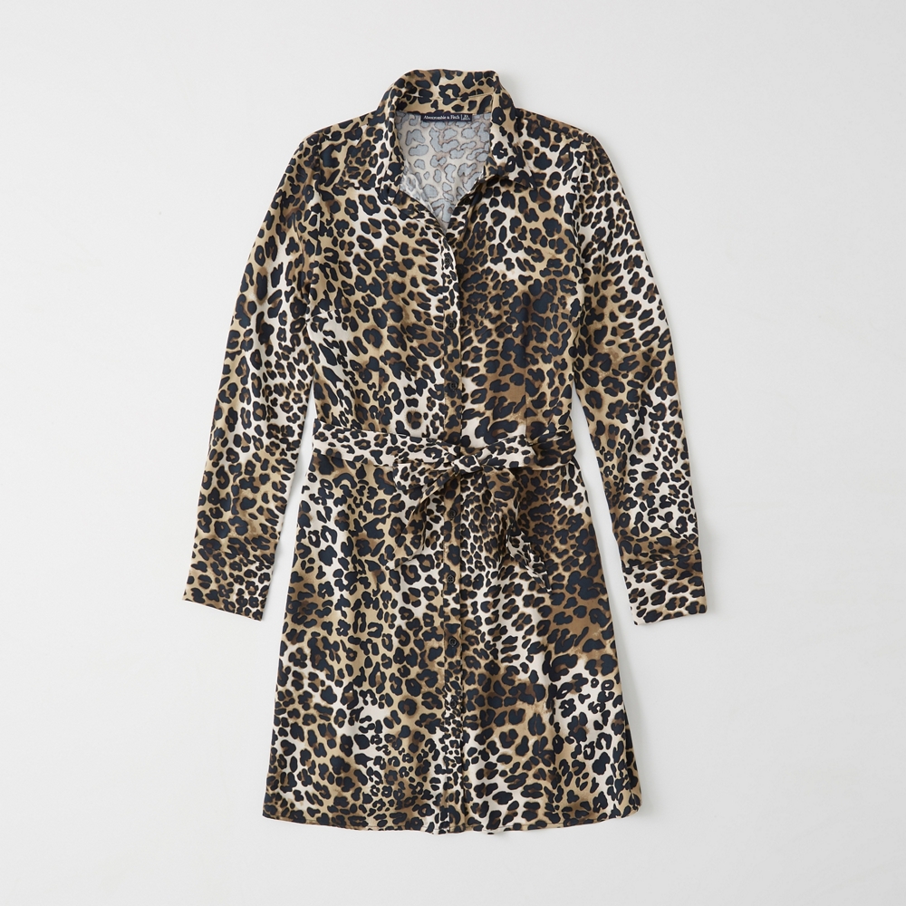 abercrombie leopard dress