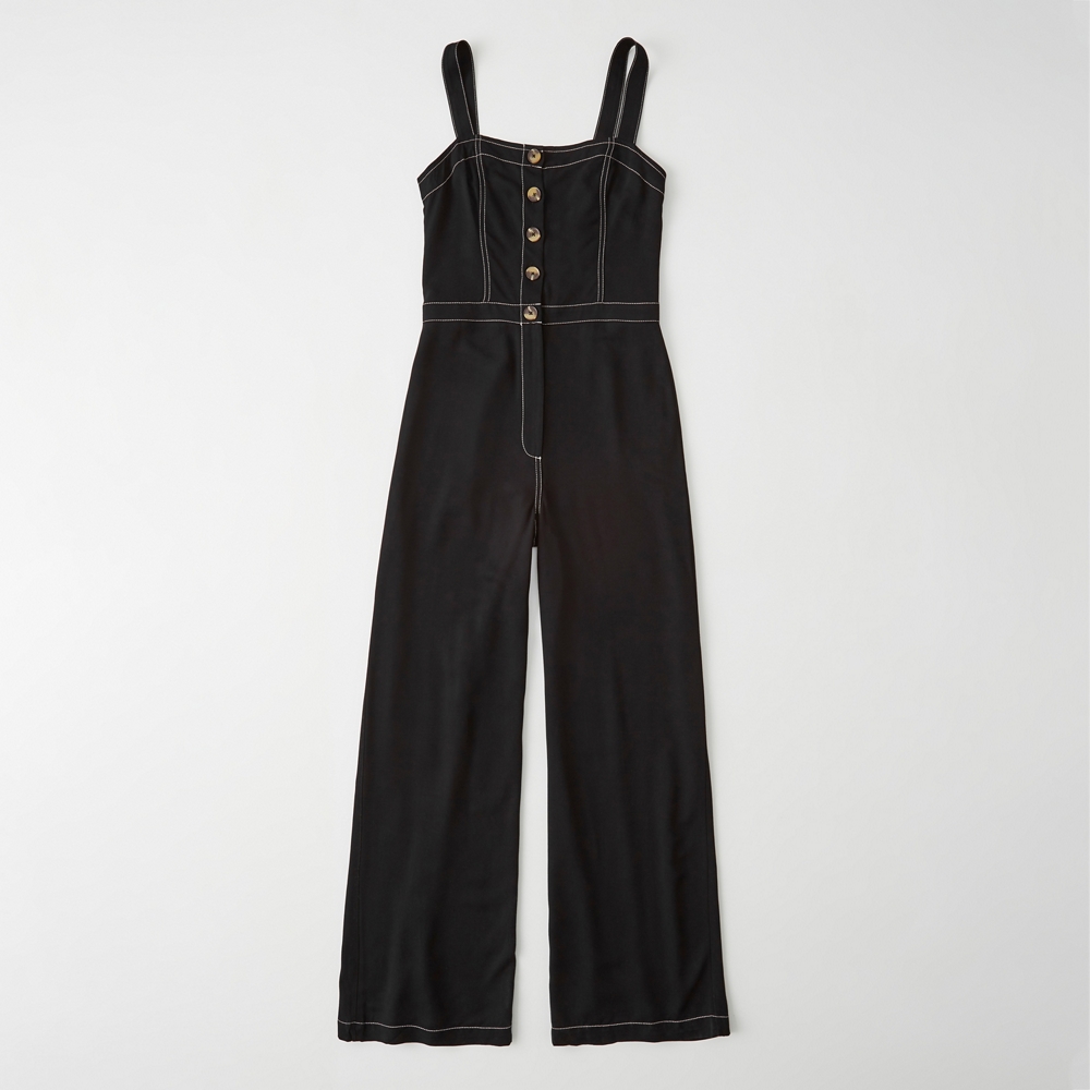 abercrombie denim jumpsuit