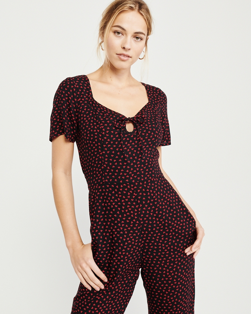Cinch-Front Jumpsuit