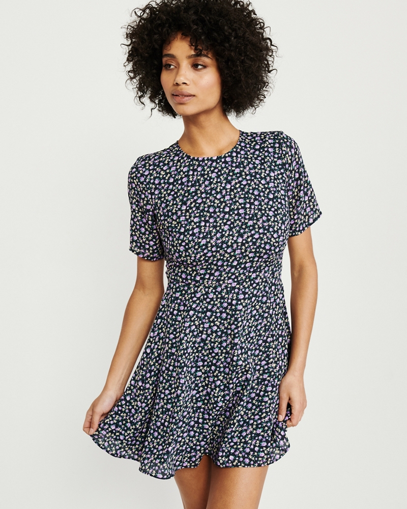 Pattern Mini Dress