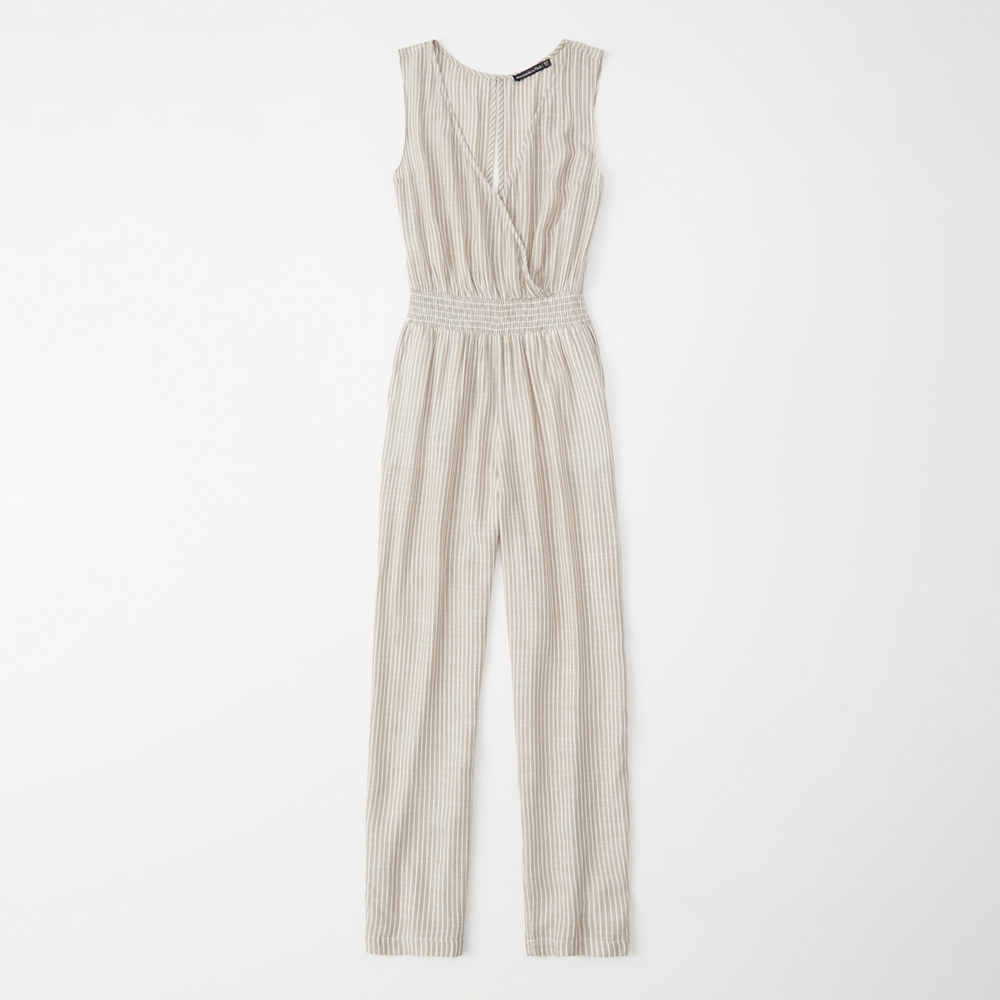 abercrombie smocked jumpsuit