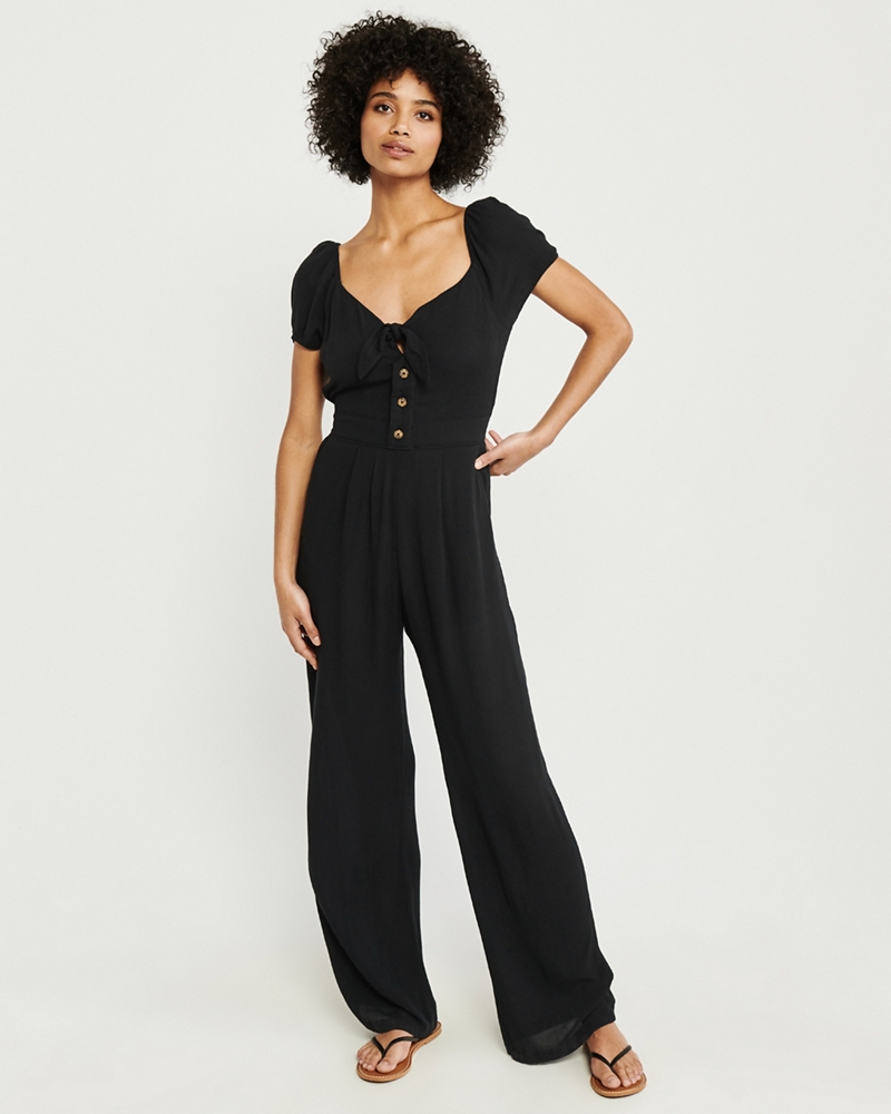 Tie-Front Jumpsuit